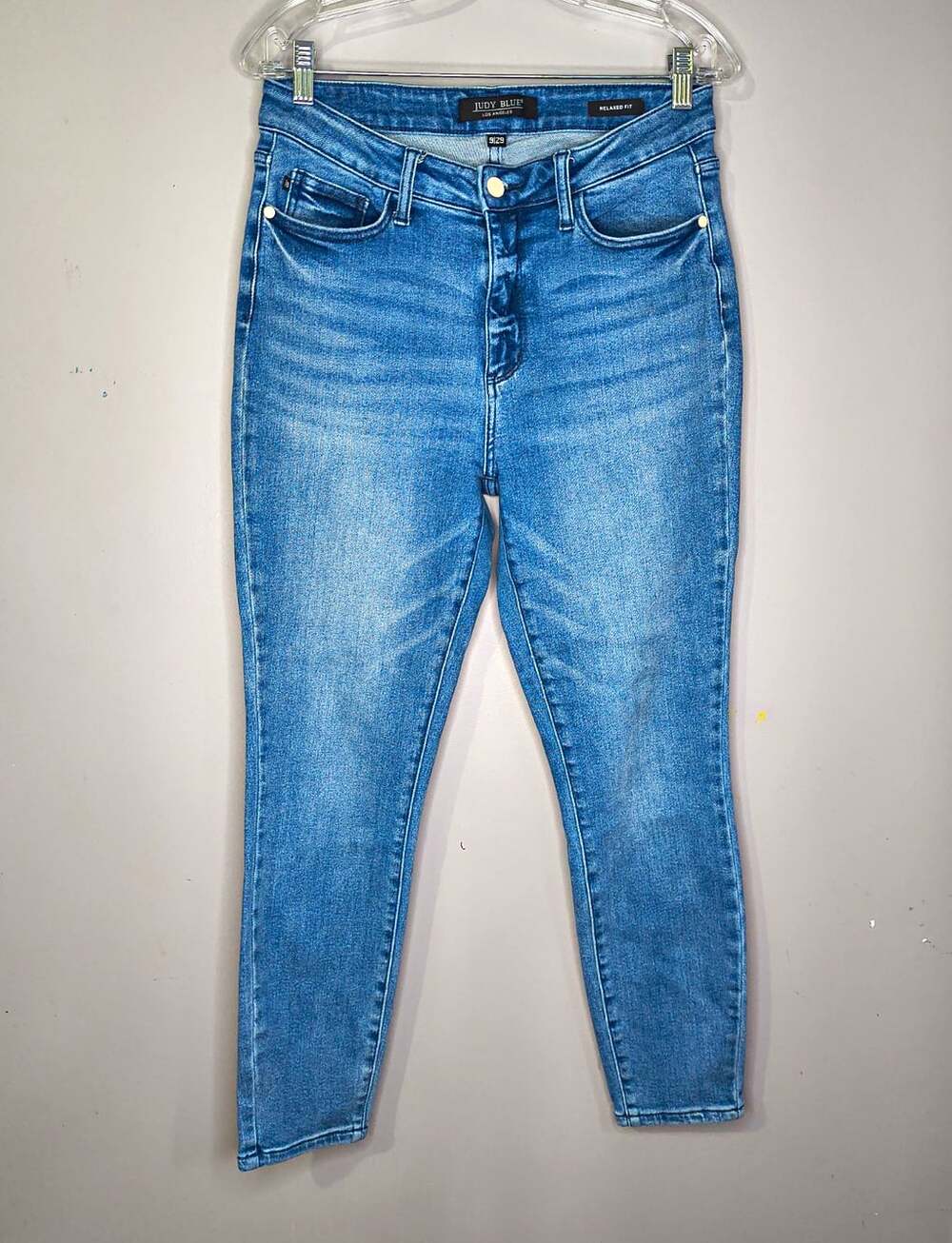 Judy Blue Medium Wash Relaxed Fit Mid Rise Stretch Denim Jeans Women's Size 29